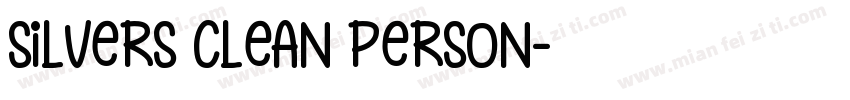 SILVERS CLEAN PERSON字体转换